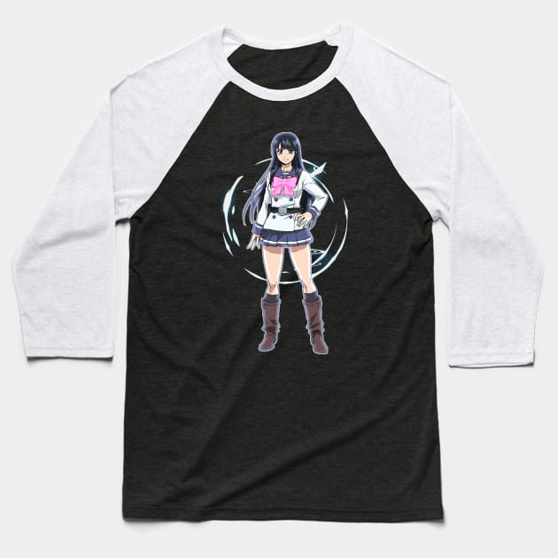 Yuri Honjo Baseball T-Shirt by Sparkledoom